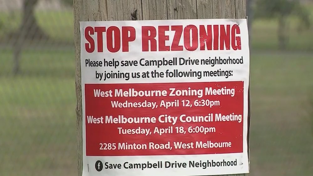 Florida residents push back on rezoning plans to facilitate developement
